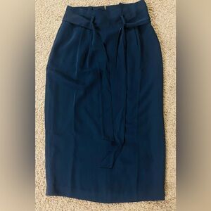 Boden Dark Blue Pencil Skirt